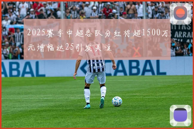 2025赛季中超各队分红将超1500万元增幅达25引发关注